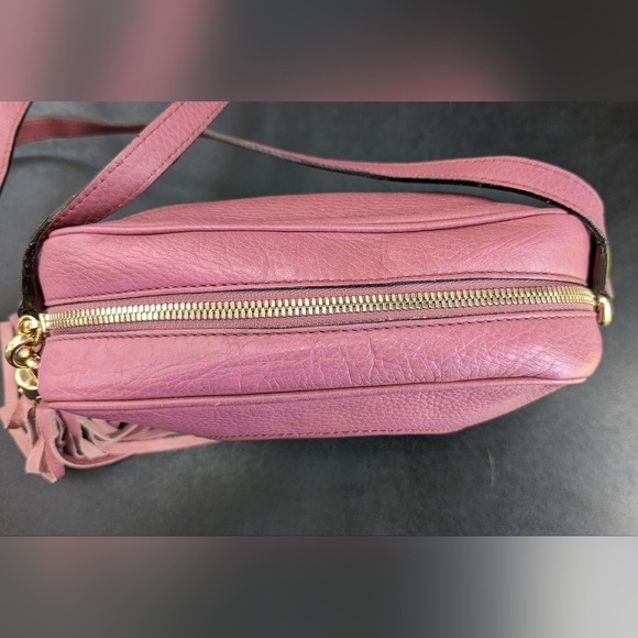 Gucci Pink Soho Disco Crossbody Bag Leather Small - Picture 12 of 16
